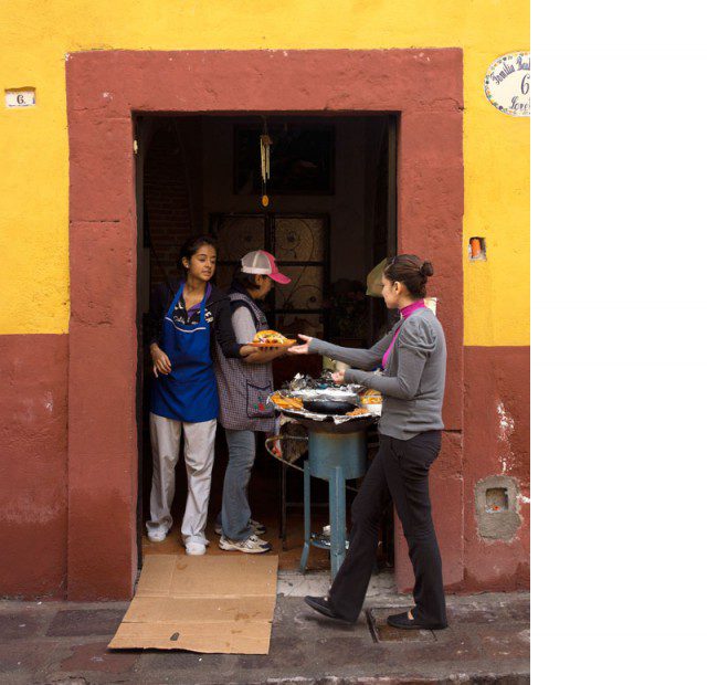 Street food seller, San Miguel de Allende