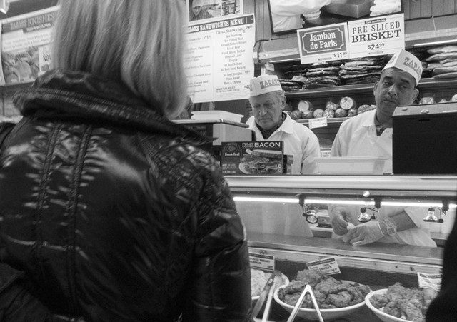 Zabar's cold cuts counter, New York