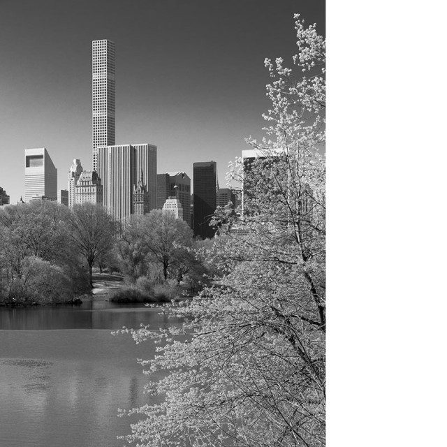 Rafael Viñoly's tower at 432 Park Avenue, New York, seen from Central Park