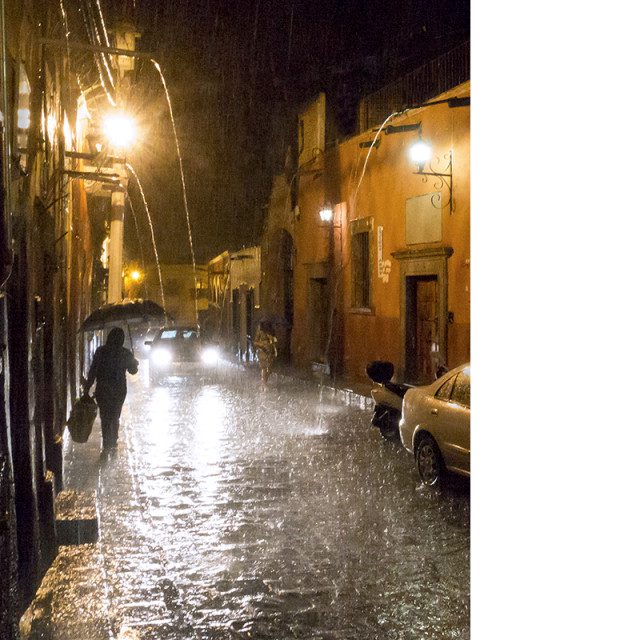 Rain in Centro, San Miguel de Allende